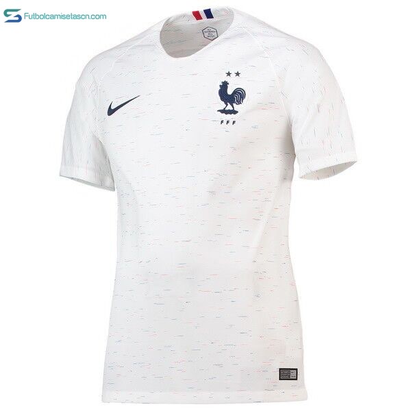 Camiseta Francia 2ª Mujer 2018 Blanco